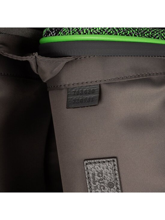 Gucci Two Way Jersey GG Backpack Green Red Gray Nylon main image 10